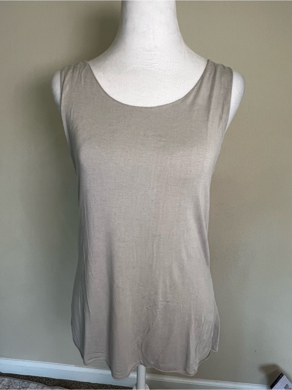 Venti6 Women’s Sleveless Gray Soft Viscose Top Size Medium